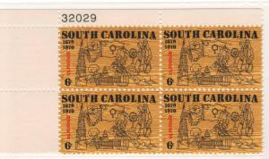 1407: South Carolina Statehood - Plate Block - MNH - 32029-UL