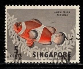 Singapore - #55 Anemone Fish  - Used