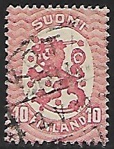 Finland # 85 - Arms of Republic 10p - used -       [Gn1]