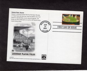 UX371 Fenway Park, FDC PCS