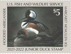 Mac's - JDS29 2021-2022 US Junior Duck Stamp Mint OG NH XF Centering  Free Mount 