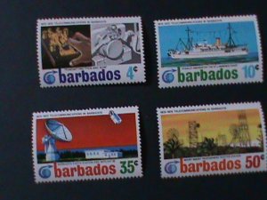 ​BARBADOS-1972- SC#368-71 CENTENARY OF TELECOMMUNICATION-MNH-VERY FINE-RARE