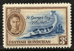 STAMP STATION PERTH - British Honduras #132 KGVI Battle of St Georges Cay MLH