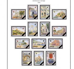 COLOR PRINTED GIBRALTAR 1886-2010 STAMP ALBUM PAGES (197 illustrated pages)