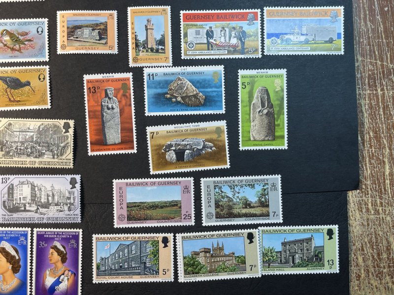 GUERNSEY # 141-172-MINT NEVER/HINGED--10 COMPLETE SETS--1976-78