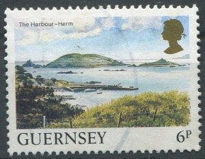 Guernsey  Sc#288 Used, 6p multi, Definitive Series 1984-1991: Bailiwick Views...