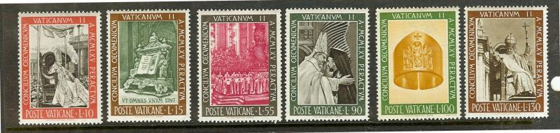 VATICAN 439-44 MNH VF COMPLETE SET VATICAN II COUNCIL