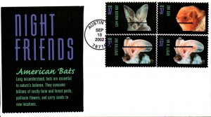 #3661-64 American Bats Junction FDC