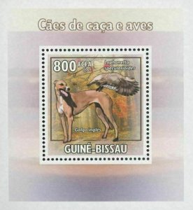 Hunting Dog Stamp and Bird English Golgo Mini Sov. Sheet MNH