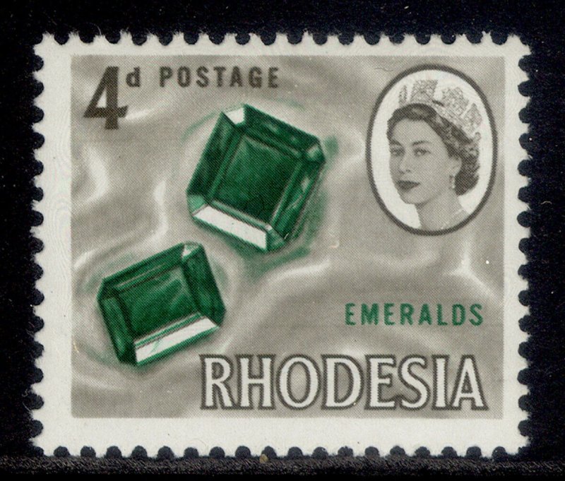 RHODESIA QEII SG377, 4d emerald & sepia, M MINT.