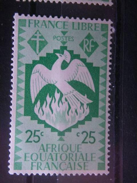 FRENCH EQUATORIAL AFRICA, 1941, MNH 25c, Scott 144