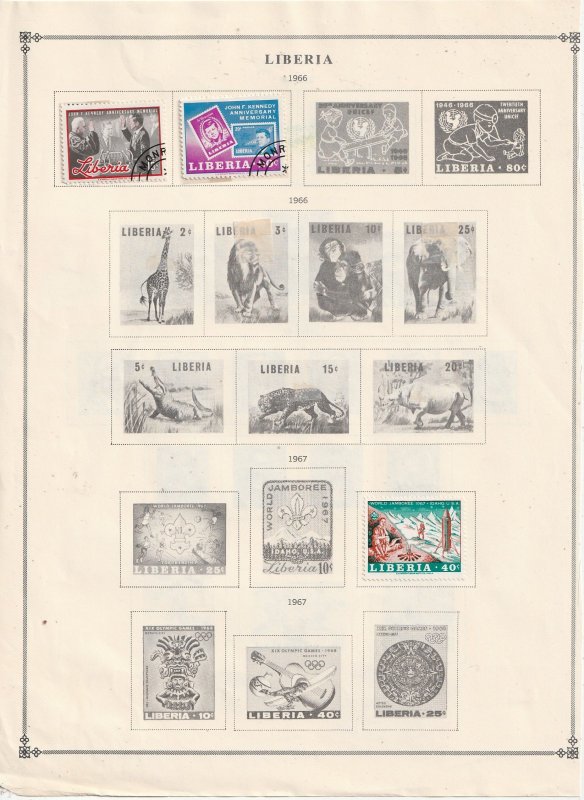 Liberia Collection A - 21 Scans - All the stamps are in the scans.