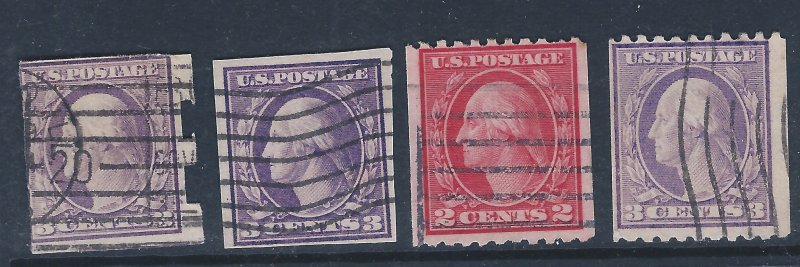 U.S. USED #483,484,488,489 SCV $25.25 STARTS AT A LOW PRICE!