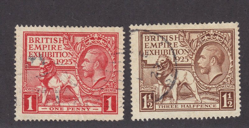 GB Scott # 203 - 204 Set VF used neat cancels nice color cv $ 113 ! see pic !