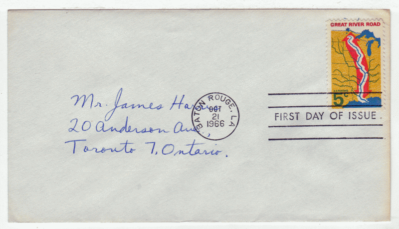 USA First Day Cover # 1319 - Grand River Road, Mississippi