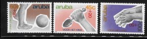 Aruba 1989 Child welfare Baby spoon Sc B16-B18 MNH A378