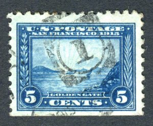 US 1914 Panama-Pacific Expo issue. 5c Used. P10. Sc#403.