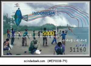 INDONESIA - 2002 KITES - MINIATURE SHEET MNH