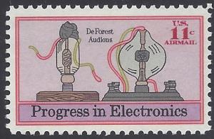 C86 11c US Air Mail Electronics Progress 1973 Mint NH