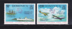 Dominica 418-419 Set MNH UPU (A)
