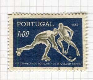 PORTUGAL; 1952 early Hockey issue fine used SET