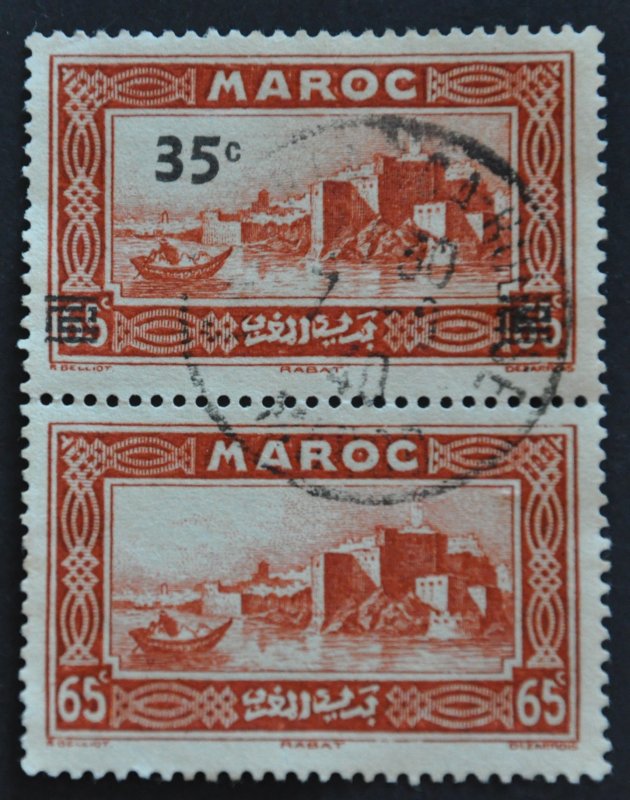 DYNAMITE Stamps: French Morocco Scott #176a - USED