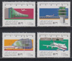 Macau 1995 Opening of International Airport Stamps Set of 4 MNH