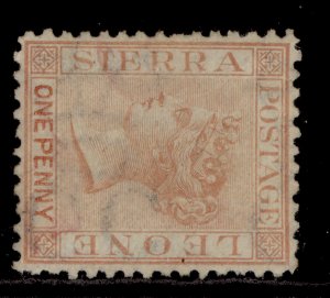 SIERRA LEONE QV SG7, 1d rose-red, UNUSED. Cat £85.