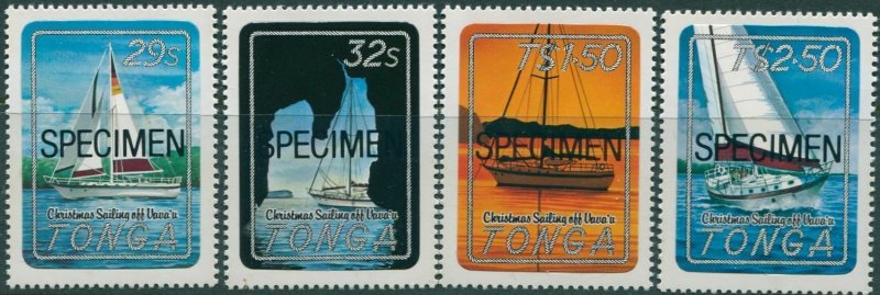 Tonga 1983 SG857-860 Christmas SPECIMEN set MNH