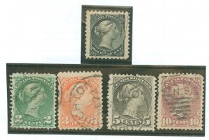 Canada #34/36-38/40b Used Single