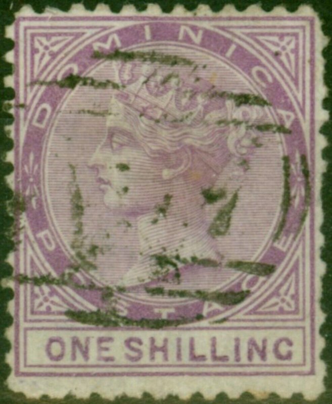 Dominica 1874 1s Magenta SG3 Fine Used (2)