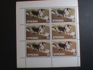 ​STROMA ISLAND-1970 -ERROR- BROWN COLOR MISSING-OSAKA EXPO'70 JAPAN MNH- SHEET