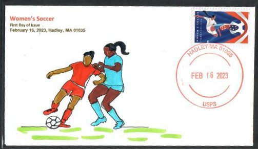 5754-FDC - 63c Women's Soccer - Wally Jr Cachet - 23-I-101-Bullseye- Had...