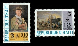 Haiti 1983 - 75 Years of Scouting - Set of 2v - Scott 753, 758 - MNH