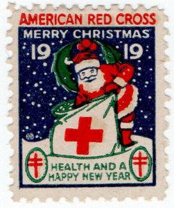 (I.B) US Cinderella : Red Cross Christmas Seal (1919)