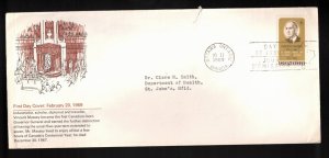 CANADA FDC Scott # 491 - Vincent Massey - Schering Cachet