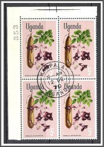 Uganda #127 Flowers Block CTO 