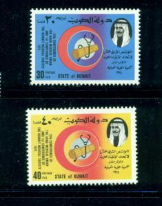 Kuwait - Sc# 602-3. 1974 Arab Medical Union. MNH $4.90.