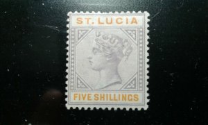 St Lucia #38 mint hinged e206 9910