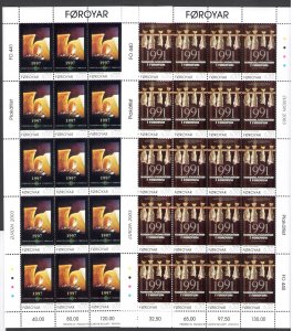 2003 EUROPA CEPT Faeroer, Foroyar n. 2 Mini-sheets The Art of the Manifest