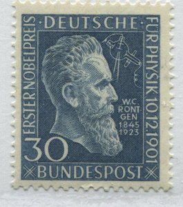 Germany 1949 30 pf blue Rontgen mint o.g. hinged