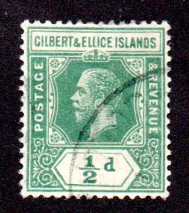 GILBERT & ELLICE ISLAND 14 USED SCV $6.00 BIN $2.40 ROYALTY