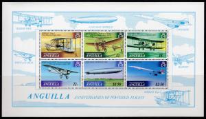 Anguilla 1979 Sc#360a CONCORDE/GRAF ZEPPELIN/HISTORY OF AVIATION S/S MNH