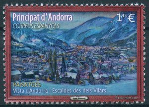 Spanish Andorra 2018 MNH Josep Moscardo 1v Set Landscapes Art Paintings Stamps