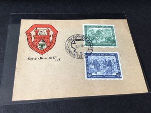 Germany Hamburg Fair 1948 postal stamps card Ref R28856