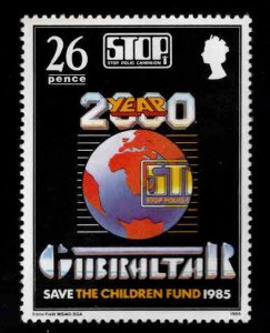 Gibraltar Scott 473b MNH** single from 1985 Save the Children strip