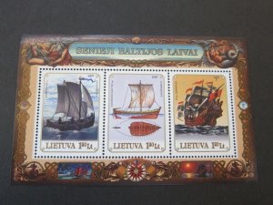 Lithuania 1997 ship MS set MNH