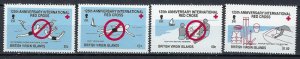 British Virgin Is 613-16 MNH 1988 Red Cross (ak1843)