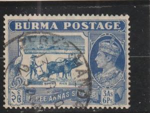 Burma  Scott#  27  Used