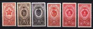 RUSSIA/USSR 1952 SOVIET ORDERS SET OF 6 STAMPS MNH